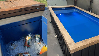 Piscina de contenedores de 20 pies