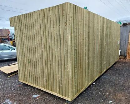 Módulo de contenedor - con bardo de madera maciza