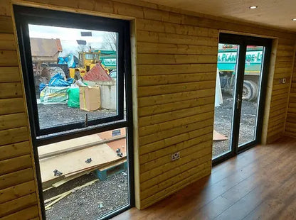 Módulo de contenedor - con bardo de madera maciza