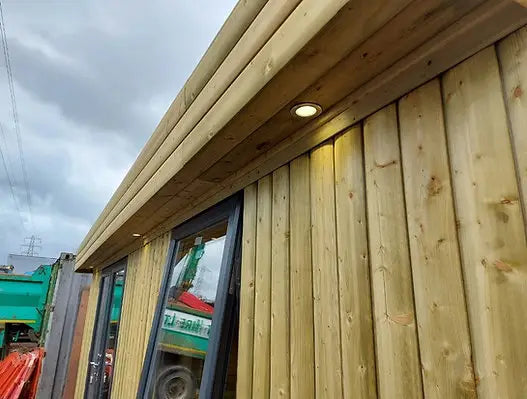 Módulo de contenedor - con bardo de madera maciza