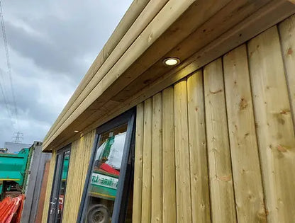 Módulo de contenedor - con bardo de madera maciza