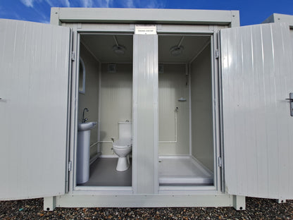 Módulo Sanitario WC + Lavabo + Ducha Conectable